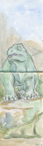 dinosaur at Crystal Palace park